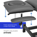 Habys Fortis 4 ERGO Κρεβάτι Μασάζ και Φυσικοθεραπείας Γκρι με Μεταλλικό σκελετό 192x68εκ.